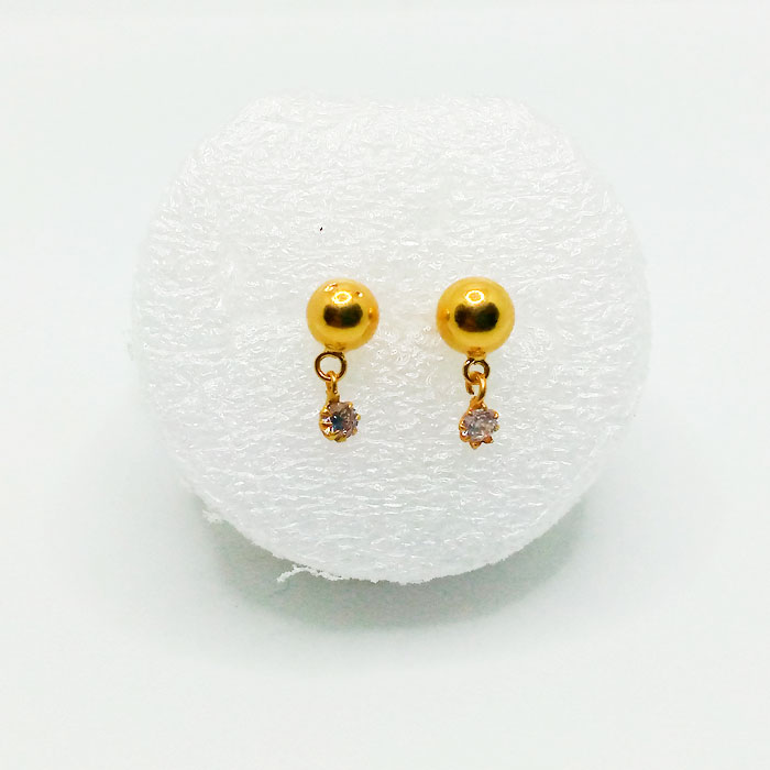 Graceful Gold Goli Tops with Stone Accents