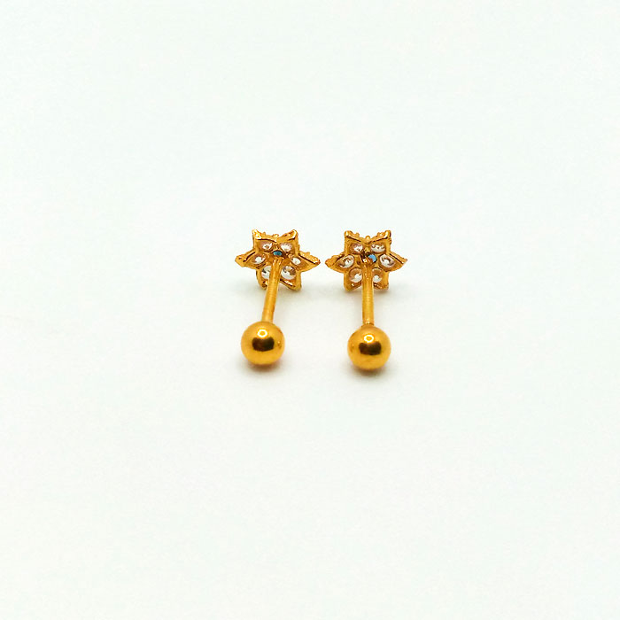 Elegant Double Sided Pure Gold Tops for Girls