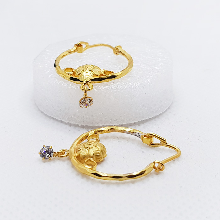 Beautiful Gold Earrings Baliyan For Ladies