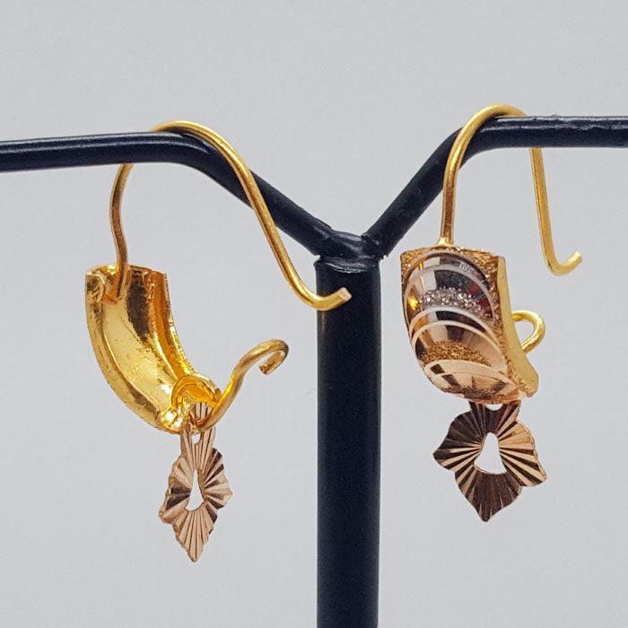 Gold Earrings For Girls Without Stone Gold Jhumki