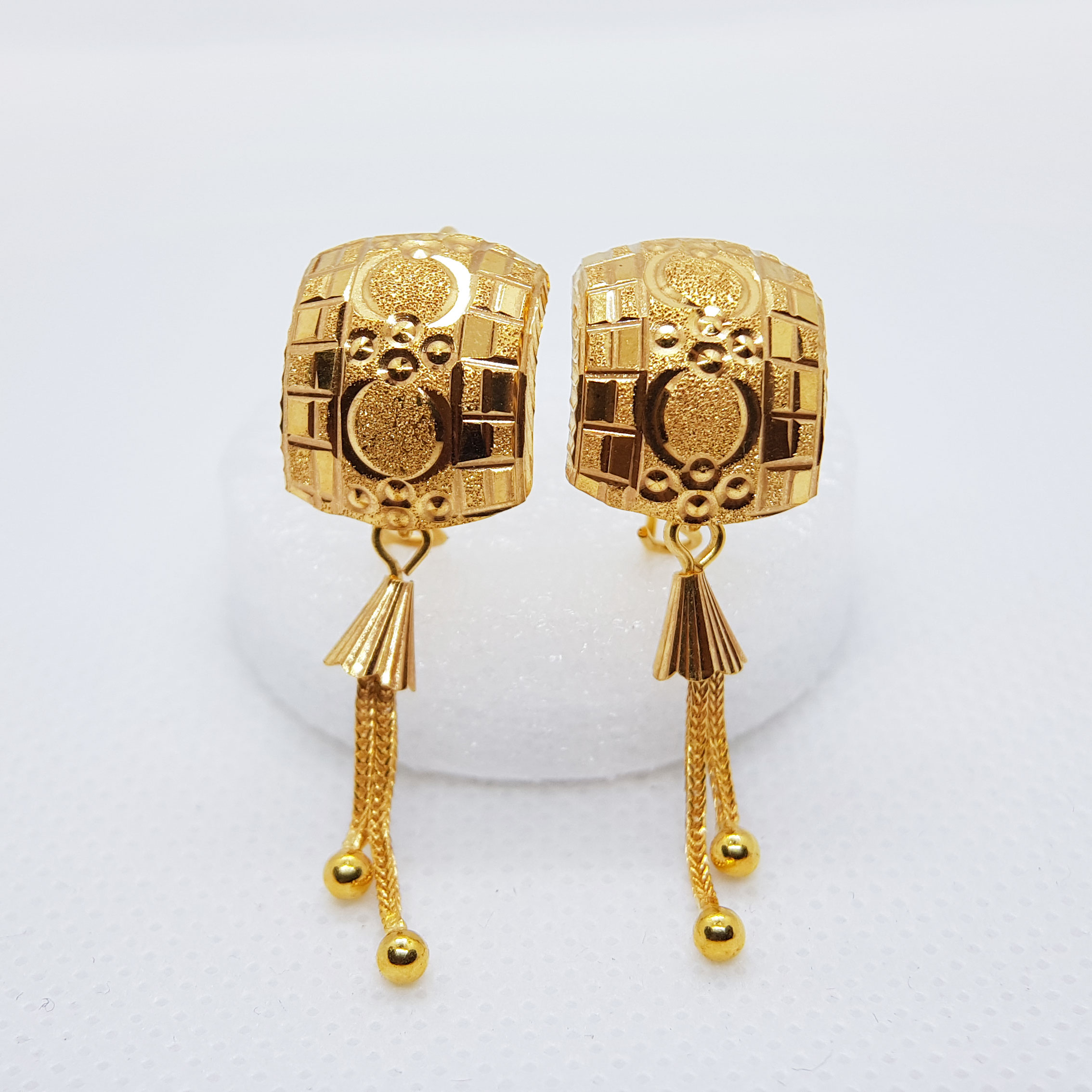 Gold Earrings For Women With Jhumkian