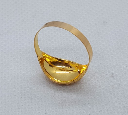 Without Stone Pure Gold Ladies Ring