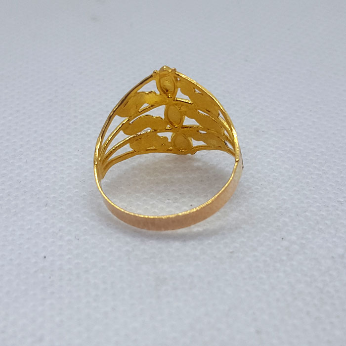 Leaf Shape Bridal Ring