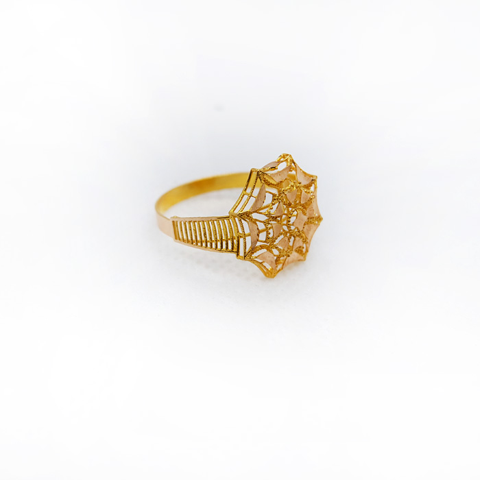Unique Gold Ring For Ladies without Stone