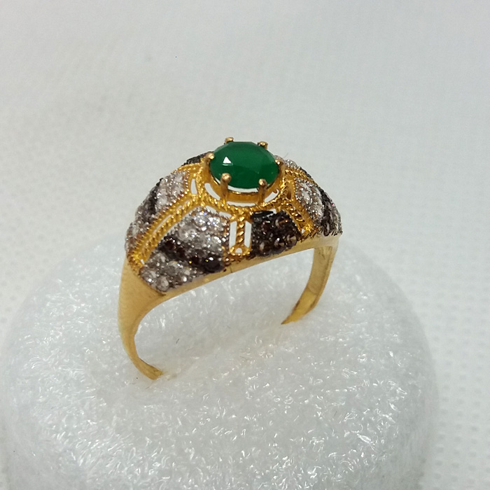 Puregold Emerald Green Gold Rings