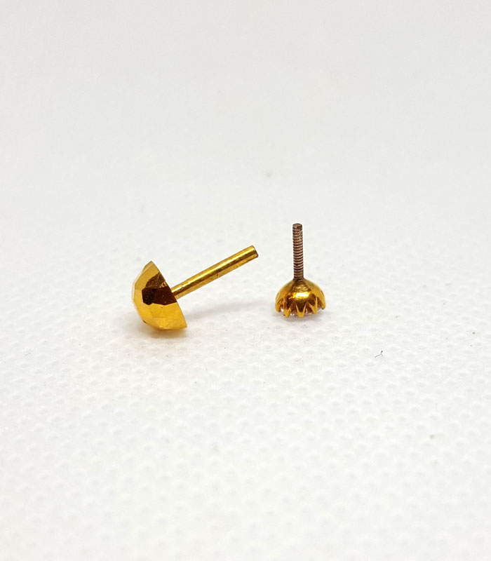 1 Stone Gold Nose Pin