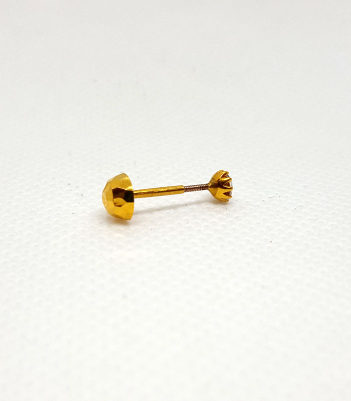 1 Stone Gold Nose Pin