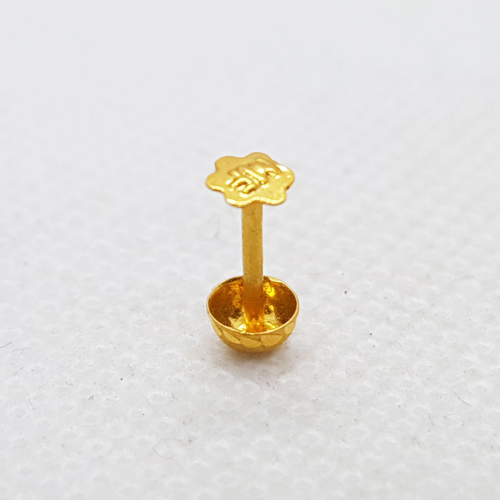 Cape Shape Gold Nose Pin without stone