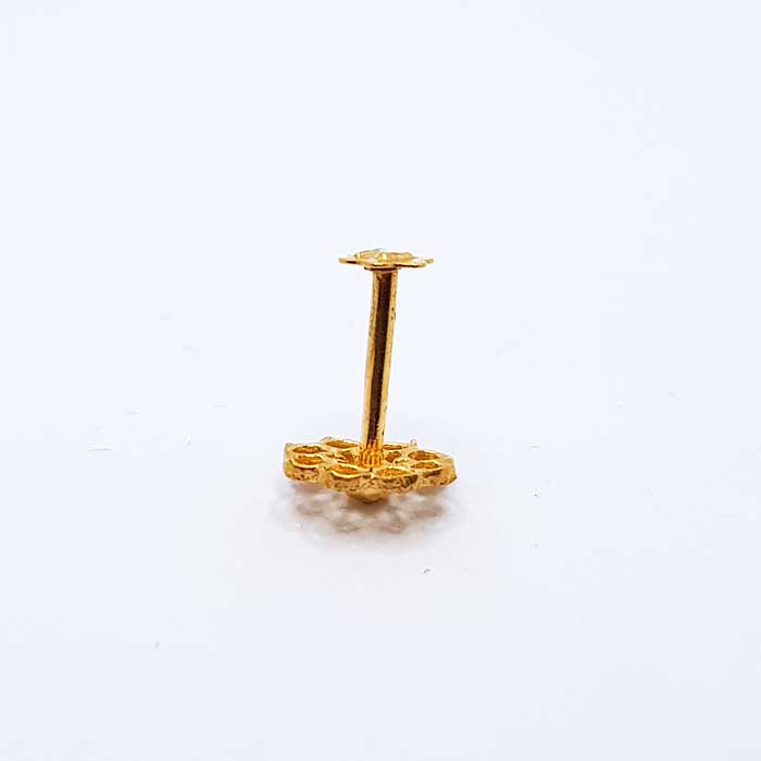 Flower Gold Nose Pin For Girls