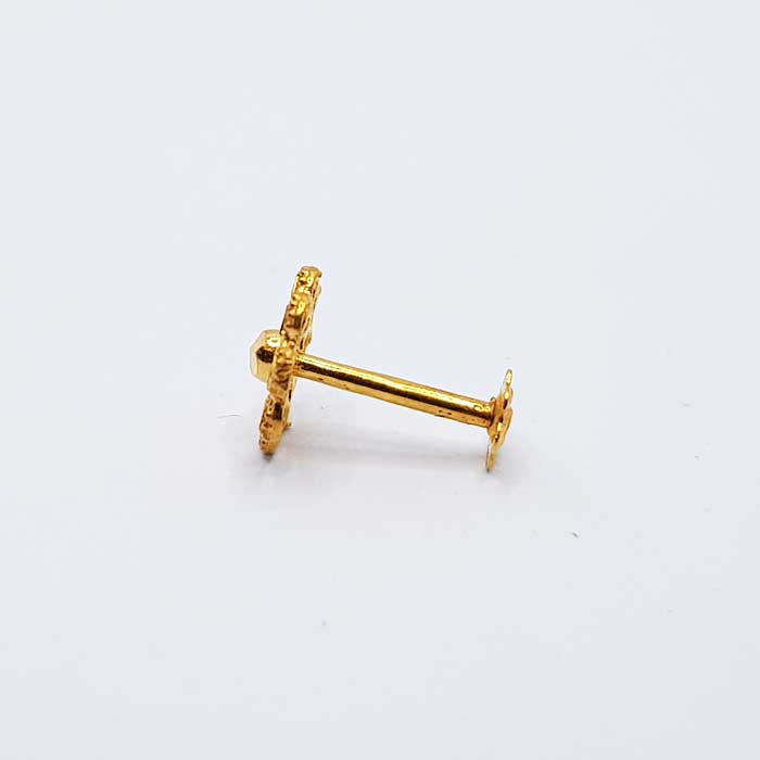 Flower Gold Nose Pin For Girls