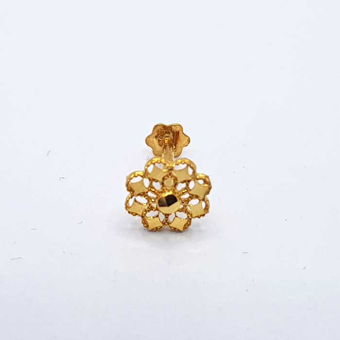 Flower Gold Nose Pin For Girls