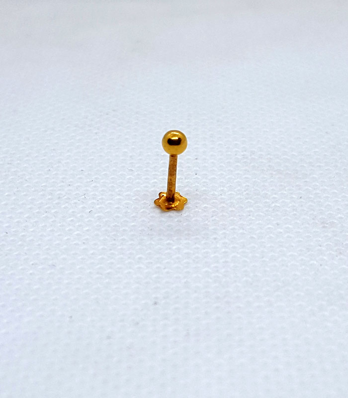 Gold Goli  Nose Pins