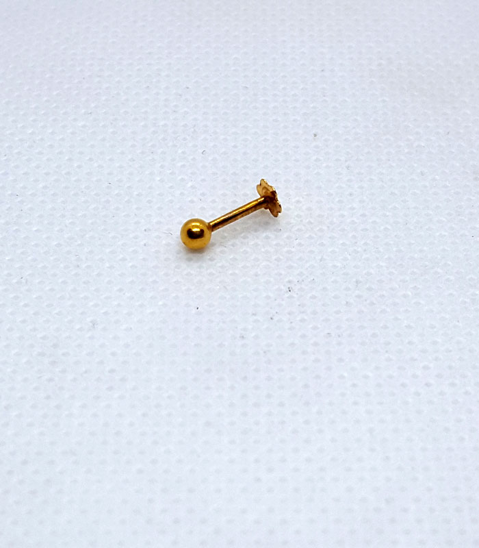 Gold Goli  Nose Pins