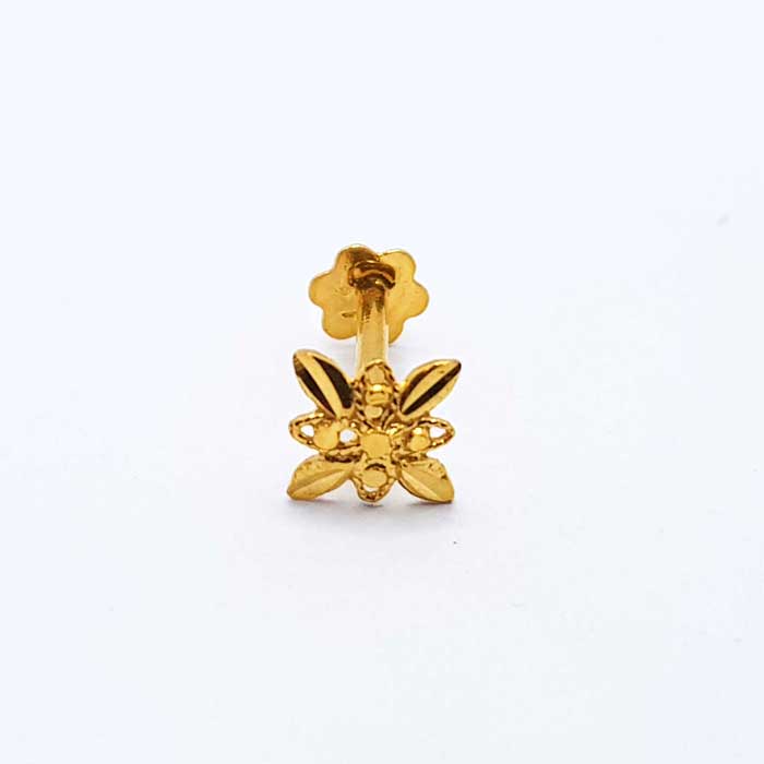 Without Stone Gold Nose Pin For Girls