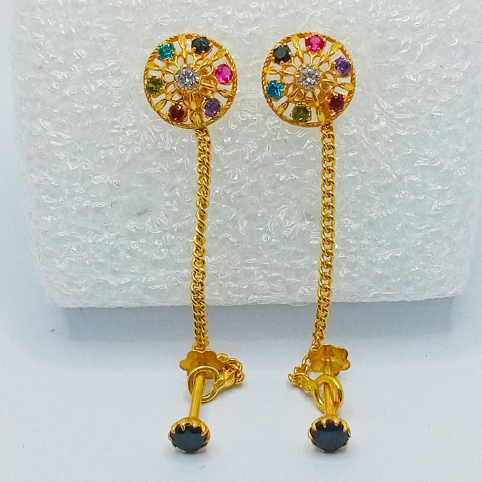 Navaratna Gold Tops with Chain