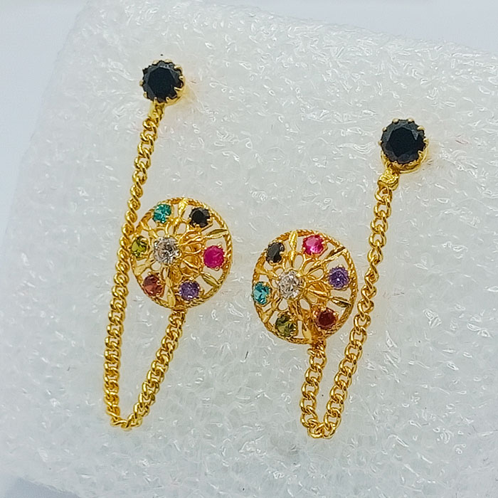 Navaratna Gold Tops with Chain