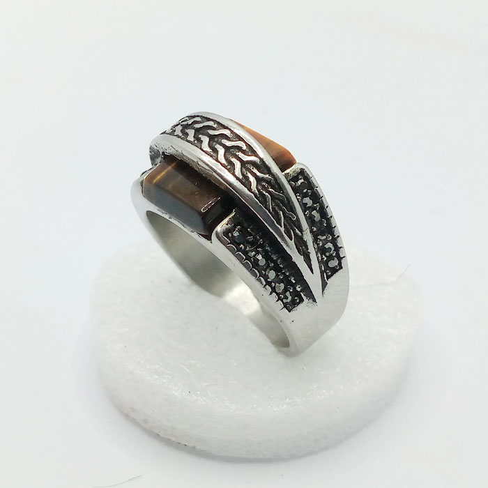 Elegant  Italian Silver Ring for Men