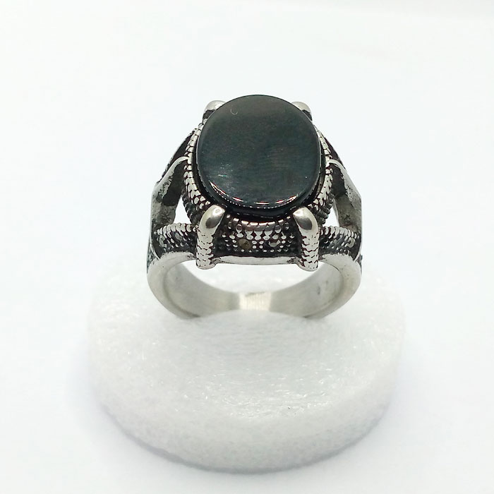 New Style Italian Silver Ring With Stone for Men