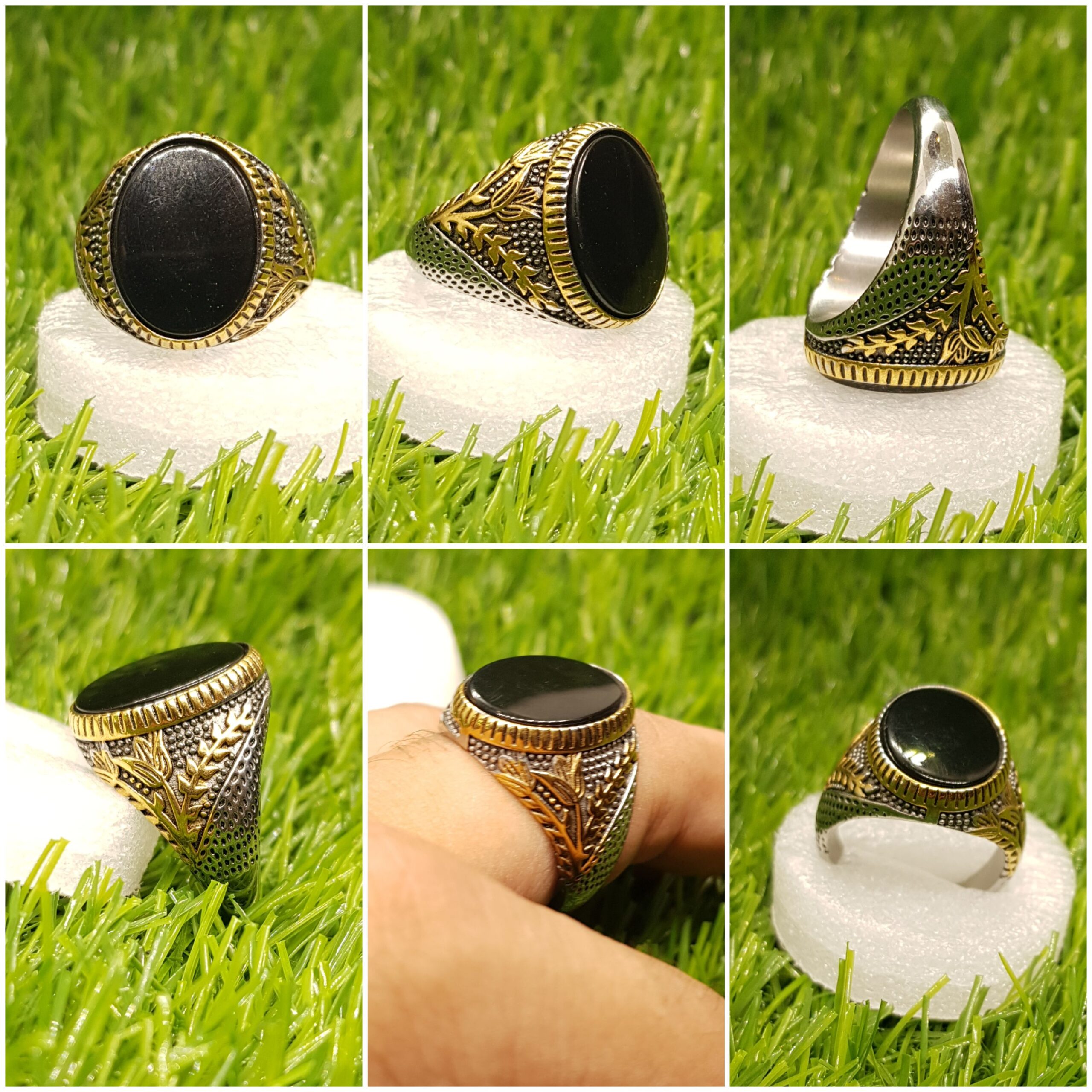 Turkish Cubical Zircon Italian Silver Ring for Men