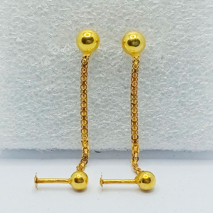 Gold Goli Tops With Chain