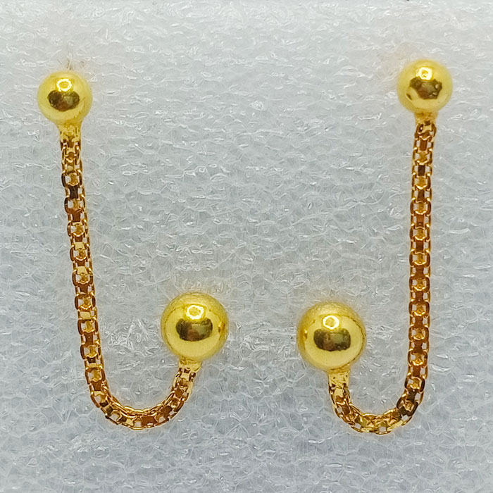 Gold Goli Tops With Chain