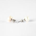 Real Pearl Silver Studs