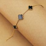 Black Clover Simple Gold Bracelet