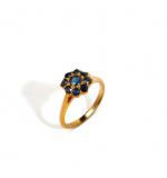 Sapphire  Whisperer Gold Ring