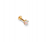 Delicate Opal Gold Nose pin