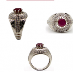 Ruby Silver Ring