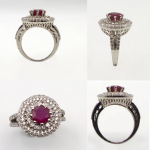 Fiery Gem Ruby Silver Ring